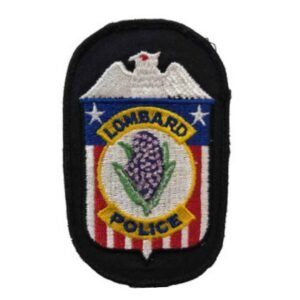 Lombard Police Al Patch Velcro backing