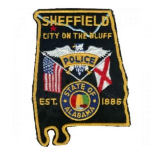 Sheffield City on The Bluff embroidery patch with Velcro