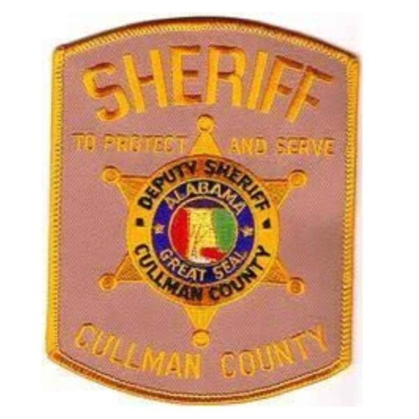 Sheriff Cullman County Al Police Velcro Patch 