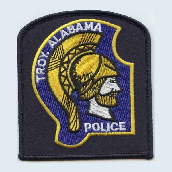 Troy Alabama Police embroidery Patch with Velcro