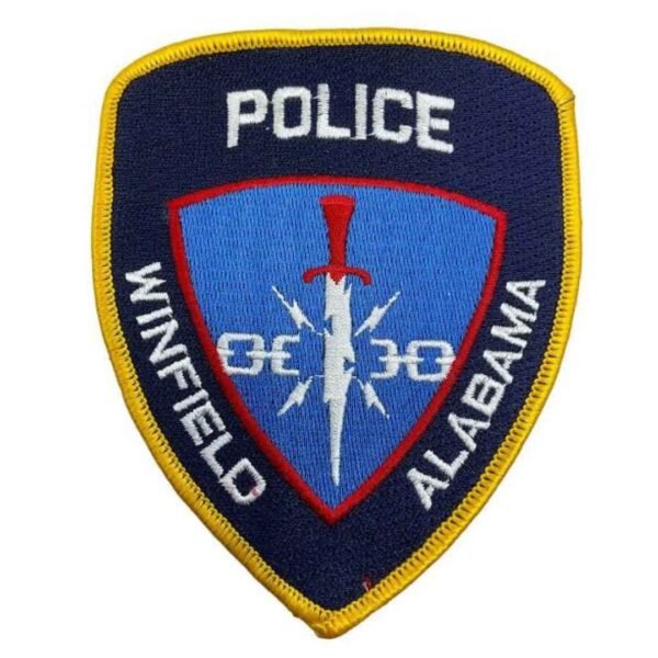 US Winfield Alabama Police Patch merrow border